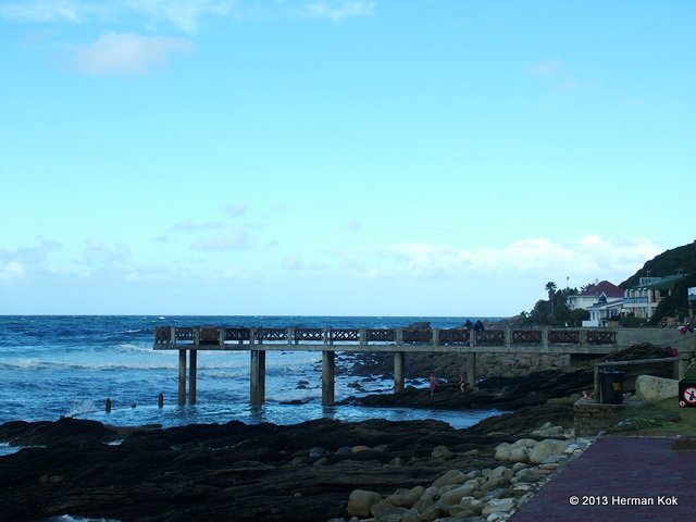 Stone pier at Victoria Bay