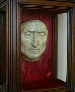 Dante Alighieri, author of the original Inferno.  He doesn't look impressed either.