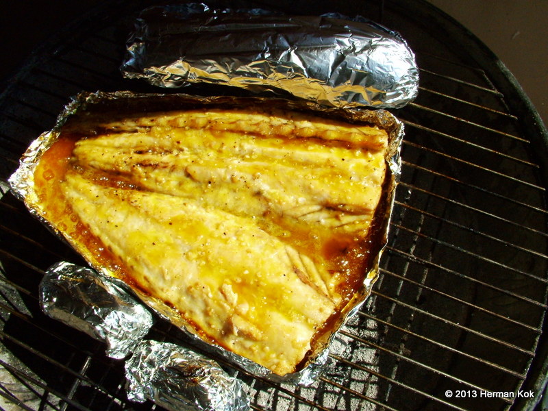 Snoek on a braai