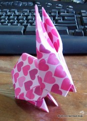 Origami bunny