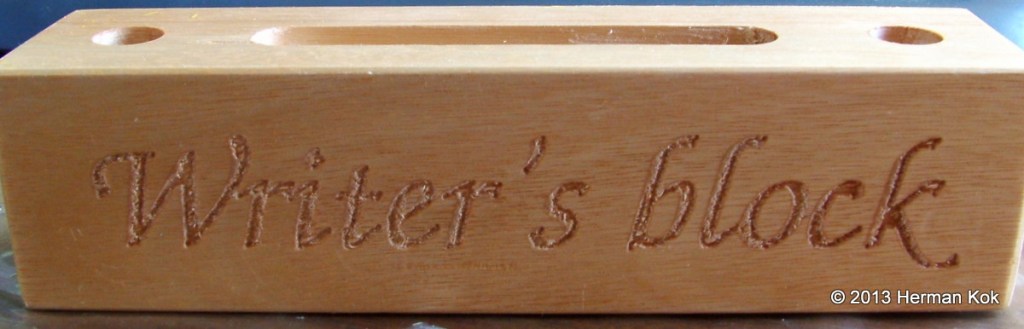 Pen holder writer's block