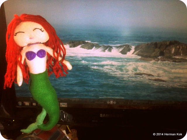 Little Mermaid Felt Doll